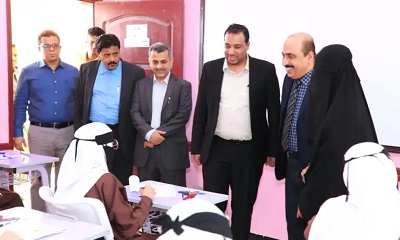 الوزير العكبري يدشن امتحانات النقل النهائية بمدينة المكلا