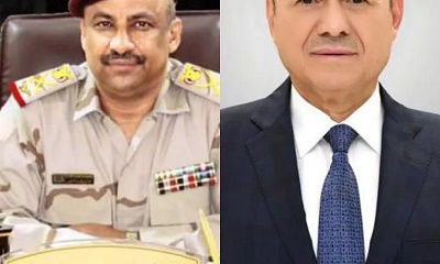 الرئيس العليمي يلتقي اللواء التميمي في الرياض