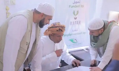 مؤسسة الوداد للتنمية تدشن مشروع توزيع مبالغ مالية للأسر الفقيرة والمحتاجة لسكان مناطق مديرية السوم وبعض المناطق المجاورة لها