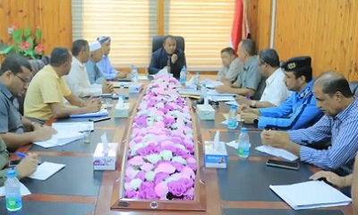 لجنة المناقصات بوادي حضرموت تقر وترسي عدد من المشاريع وتحيل أخرى للجنة الفنية