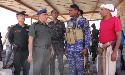 العميد المنهالي يتفقد إدارة أمن بروم ميفع ونقطة مدخل بروم التابعة للقوات الخاصة بعد الأمطار الغزيرة
