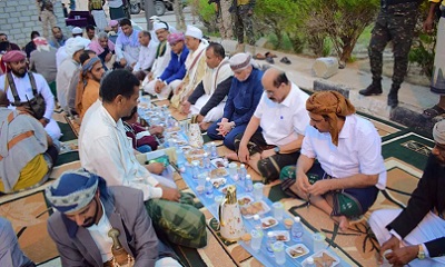 محافظ حضرموت يرعى أمسية رمضانية لأعضاء مجلسي النواب والشورى والعلماء والشخصيات الاجتماعية والاعتبارية بالوادي والصحراء