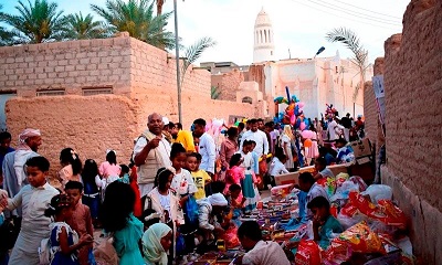 مساجد عبدالصمد والصبان والسقاف وباسالم يشهدن ختايم ليلة التاسع من رمضان بمدينة سيئون