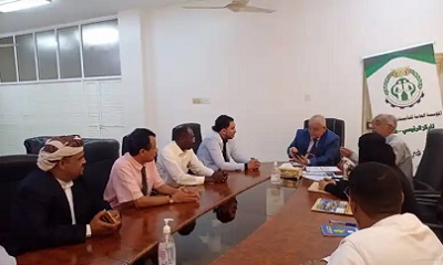 مبادرة ساعد بحضرموت والجمعية التعاونية لصيادي المكلا ومؤسسة ايادي العطاء بعدن في زيارة لوزارة الخدمة المدنية والتأمينات بعدن