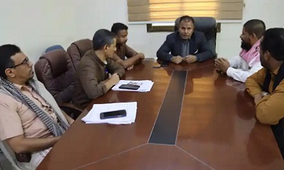 الوكيل العامري يزور مؤسسة الكهرباء ويطلع على مستوى الأنجاز في أعمال خطوط النقل وصيانة الشبكة