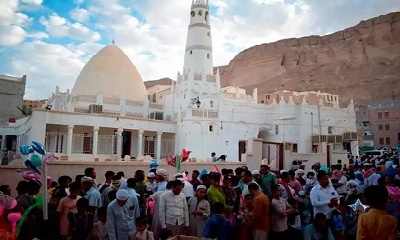 مسجد الحبيب علي بن عبدالله السقاف ينفرد بختايم ليلة 17 من رمضان بسيئون
