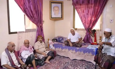 محافظ حضرموت يتفقد عددًا من الشخصيات الاجتماعية والوطنية