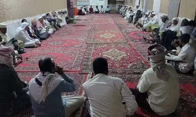 عضو المجلس المحلي سيئون عبدالرؤوف باسلامة يقيم مأدبة إفطار للمشايخ والوجهاء والشخصيات الإجتماعية بمدودة