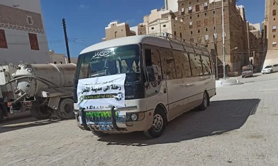 الاجهزة الامنية بوادي حضرموت تستعيد باص مسروق من تريم بعد ساعات من سرقته