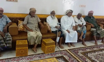 فى زيارة خاصة للمجلس الرئاسى لحاضرة حضرموت وكندة بحضرموت للشيخ عمر احمد بخضر عضو مجلس الرئاسه رئيس لجنة الحكماء بالحاضرة