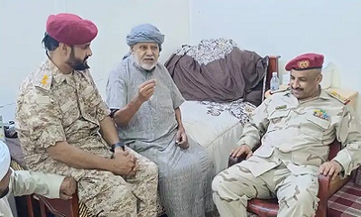 اللواء التميمي يقوم بزيارة العميد عيضة بن رزيق المنهالي
