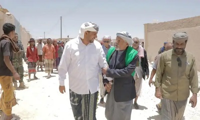 وزير التربية الأمين العام لمؤتمر حضرموت الجامع يقوم بزيارة معايدة إلى المرجعية القبلية المقدم عبدالله محمد بارشيد