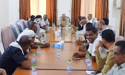 المؤسسة المحلية للمياه والصرف الصحي بوادي حضرموت تنظم لقاء عيديا مع موظفيها