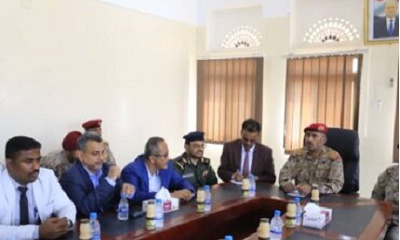 رئيس هيئة الأركان العامة للجيش بمعية قائد قوات الدعم والإسناد بالتحالف العربي ، يجتمع بقيادات المنطقة العسكرية الثانية