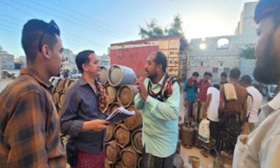 الكسادي : يطلع على عملية توزيع الغاز المنزلي للمواطنين بمديرية الشحر