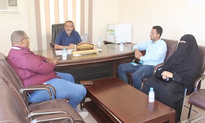 مدير عام بروم ميفع يلتقي بفريق مشروع التمنية المستدامة لمصائد الأسماك بالمديرية