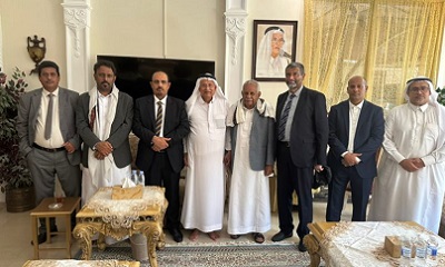 محافظ حضرموت يزور بالرياض الدكتور عمر بامحسون ويثني على جهوده في خدمة التعليم والتنوير