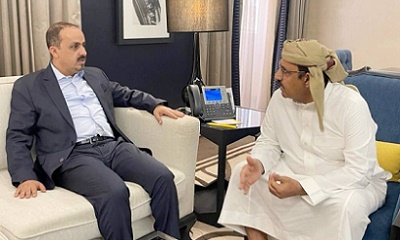 محافظ حضرموت يبحث مع وزير الإعلام أوضاع المؤسسات الاعلامية في المحافظة