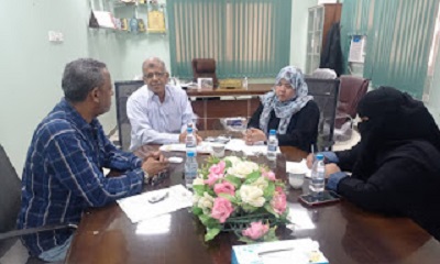 مكتب وزارة الصحة بحضرموت الساحل يناقش مع إدارة الصحة المدرسية خطة البرامج الصحية القادمة