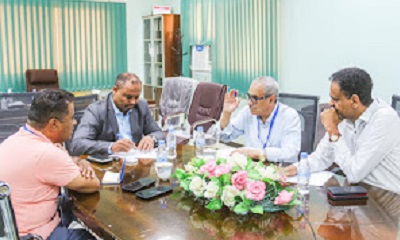 الجمحي يلتقي وفد منظمة الصحة العالمية لمناقشة مشروع ترميم و إعادة تأهيل قسم الأطفال و التغذية بمستشفى المكلا للأمومة و الطفولة