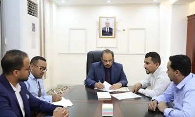 المحافظ بن ماضي يطلع على الترتيبات لتدشين دورات لقطاع منظمات المجتمع المدني والأجهزة العسكرية في مجال التوعية بالقانون الدولي الانساني