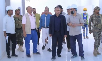 وكيل المحافظة يتفقد الأعمال النهائية في مبنى طوارئ هيئة مستشفى سيئون العام