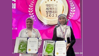 باحثة يمنية تحصد جائزة كبرى في المعرض الدولي الكوري للإختراعات