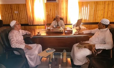 مدير عام مكتب وزارة الثقافة بالوادي والصحراء يلتقي نائب عميد جامعة القران ومدير مركز البحوث بالجامعة