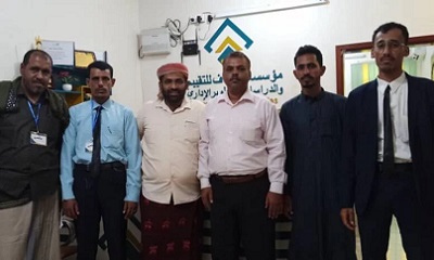مؤسسة رخية للتنمية تزور عدداً من منظمات المجتمع المدني ورجال الأعمال بمدينة المكلا