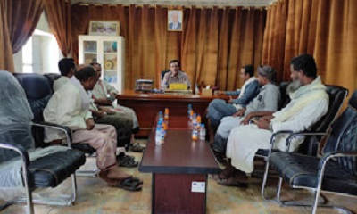 مدير عام مديرية القطن يبحث سبل إستكمال معالجة إنقطاع المياه عن بعض مناطق المديرية و وضع حلول مستدامة لها