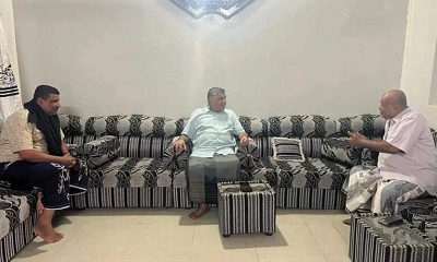 العميد المنهالي يزور العقيد عبدالله الدقيل بعد إجراءه عملية تركيب دعامات للقلب