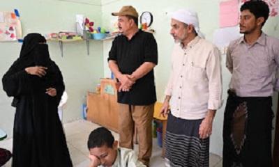 مدير شعبة الاستخبارات العسكرية بساحل حضرموت يزور مؤسسة حضرموت للتوحد