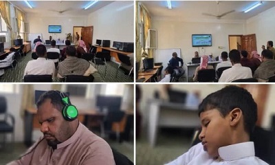 مكتب ادارة التربية والتعليم بشبام يدشن الورشة التدريبية في الحاسوب الناطق للمكفوفين بالمديرية