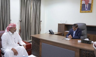 عضو مجلس القيادة الرئاسي البحسني يطلع على نشاط اللجنة التنفيذية لمخرجات لقاء حضرموت العام (حرو)