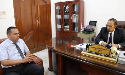 الدكتور باجابر يلتقي محافظ حضرموت ويبحث تحضيرات تدشين العام الدراسي الجديد بمعاهد التعليم الفني والتدريب المهني