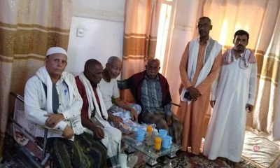 قيادة الملتقى الوطني لأبناء تريم تزور الشخصية القبلية البارزة المقدم/سعد يادين مقدم قبيلة النوبة والبحرية بتريم