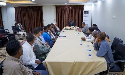 البحسني ينوّه بأهمية الحركة الشبابية والرياضية وضرورة تنشيطها على مستوى المحافظات المحررة بشكل أكبر