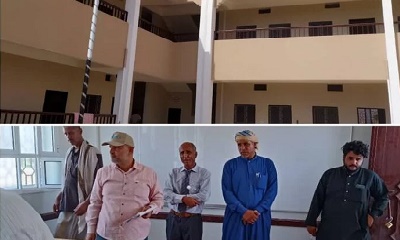 الصندوق الإجتماعي للتنمية يجري عملية الاستلام الإبتدائي لمدرستي سناء للبنات ومدرسة تنعه الاساسيتين بمديرية السوم