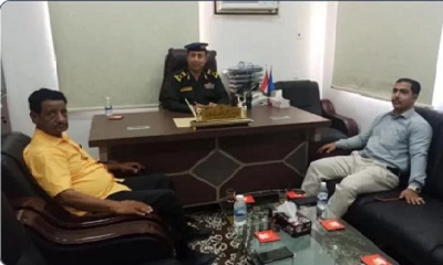 اللواء عبدالماجد العامري يلتقي قيادة مكتب وزارة الصحة بالوادي والصحراء