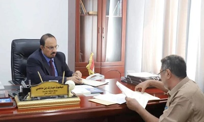 المحافظ بن ماضي يبحث سبل تفعيل مشاريع كهرباء الريف