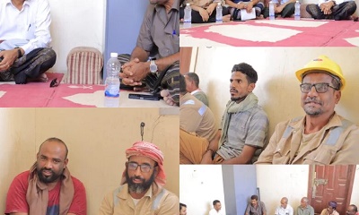 مدير عام كهرباء وادي حضرموت في نزول تفقدي لمديرية غيل بن يمين