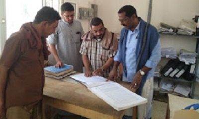 مدير عام مديرية رخية يزور مكتب الأحوال المدنية والسجل المدني بالمديرية