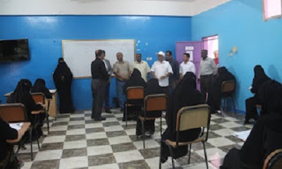 بايعشوت و الجمحي ولرضي يدشنون سير امتحانات المفاضلة للقبول للعام الدراسي 2023- 2024 م في تخصصي فني عمليات و فني تخدير بالمعهد الصحي بالمكلا