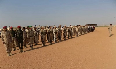 قائد لواء الريان يدعو الجنود على الصبر والثبات من أجل الحفاظ على أمن واستقرار حضرموت