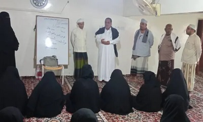 مدير عام محو الأمية وتعليم الكبار بوادي وصحراء حضرموت يدشن العام الدراسي الجديد 2023-2024م بمراكز محو الأمية بمديرية شبام