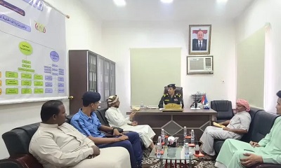وكيل وزارة الداخلية اللواء العامري يلتقي إدارة بنك القطيبي