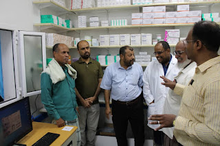 الامين العام للمجلس المحلي بمديرية القطن يفتتح الصيدلية المجانية بمستشفى القطن العام ويشيد بما تحقق من إنجازات