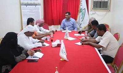 فضيلة القاضي العامري يلتقي بلجنة متابعة اشكاليات و وضع الحلول لتحسين المنظومة الكهربائية بوادي حضرموت