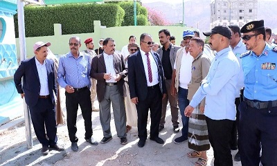 تسليم شارع الجزائر وعدد من شوارع مدينة سيئون للجهات المنفذة لمشروع السفلتة