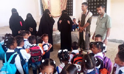 مدير التربية والتعليم بمديرية بروم وميفع يدشن العام الدراسي بروضة بروم